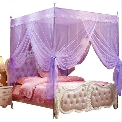 Miniatura 8 de cortina para cama de 4 esquinas, diseño de princesa