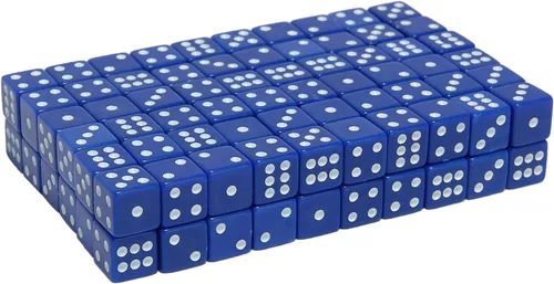 Miniatura 2 de Dados de esquina cuadrados azules - 100