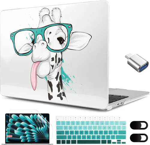 Miniatura 38 de MEEgoodo Funda para MacBook Air M5/M4/M3/M2 de 15 pulgadas 2026 2025 2024 2023, funda compatible con el modelo (A3448/A3241/A3114/A2941)