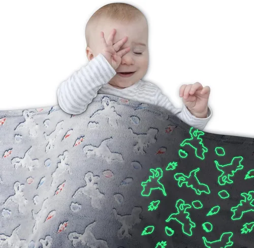 Miniatura 10 de Viviland Manta de Tiro con Estampado de Arcoíris para Niños y Niñas, Forro Polar de Felpa Cálido y Ligero para Sofá, Silla, Sillón, Cama, 30" x 40