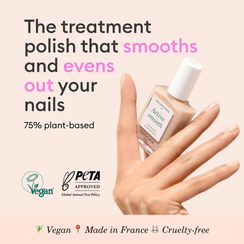 Miniatura 2 de Manucurist Active Smooth 01 Esmalte Corrector y Cuidado de Uñas - Esmalte de Uñas Nude 2 en 1: Fortalecedor y Crecimiento de Uñas - Sin Lámpara