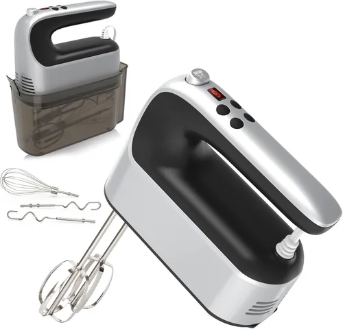Miniatura 17 de Yomelo Batidora de mano digital de 9 velocidades, potente motor de CC de 400 W, batidora de mano eléctrica de mano con estuche de almacenamiento a