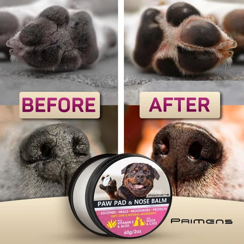 Miniatura 3 de Bálsamo natural para patas de perro, protección de patas para pavimento caliente, cera de patas de perro para patas secas y nariz, humectante