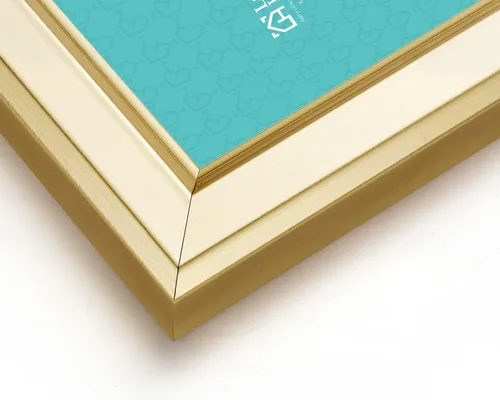 Miniatura 4 de LaVie Home - Marco de fotos (6 unidades), diseño simple con cristal de alta definición, para montaje en pared y en mesa, colección clásica, Dorado