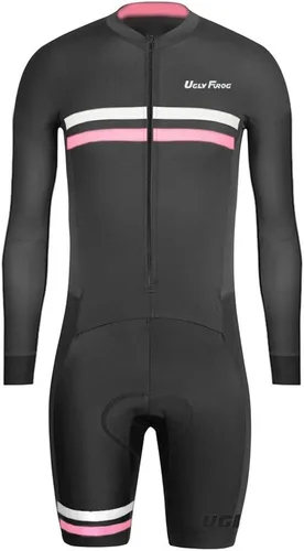 Miniatura 73 de UGLY FROG Traje de triatlón para hombre de manga corta Jersey de piernas cortas Skinsuit Tri Kit Ciclismo Skinsuit Team Bike Ropa