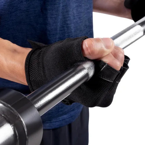 Miniatura 7 de MARCY apex - Guantes de entrenamiento acolchados de cuero con pestañas para hombres y mujeres, guantes de ejercicio para levantamiento de pesas