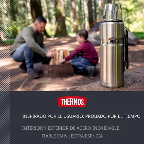 Miniatura 5 de THERMOS Botella de bebidas con aislamiento de vacío King SK2010 de acero inoxidable, 40 onzas, acero inoxidable