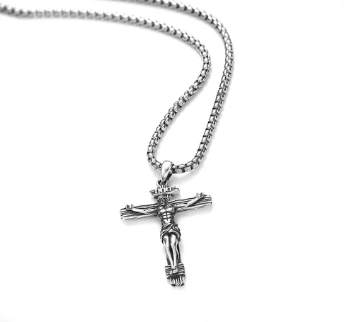 Miniatura 558 de Collar de plata de ley 925 con medalla de San Patrón, colgante de protección católica, amuleto, joyería religiosa para hombres y mujeres