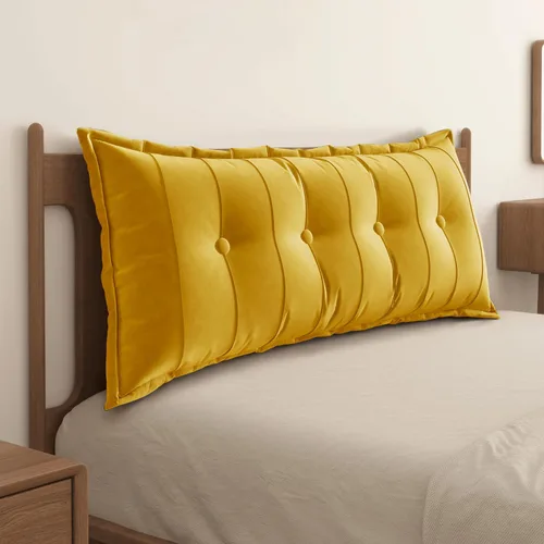 Miniatura 12 de WOWMAX Almohada rectangular para cabecero, almohada para respaldo de cama, almohada para sentarse en la cama, almohada de apoyo para la espalda