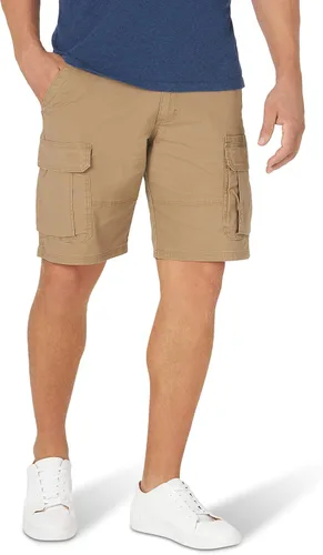 Wrangler Authentics - Pantalones cortos tipo cargo clásicos y elásticos para hombre
