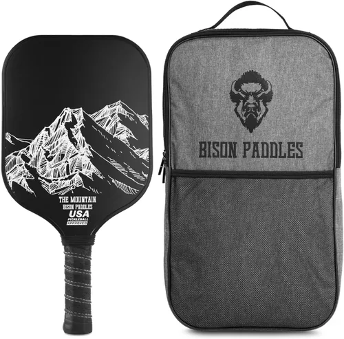 Miniatura 8 de Bison Paddles: Paletas de pickleball de grafito de carbono, raquetas ligeras de pickleball Núcleo compuesto de panal que mejora la colocación