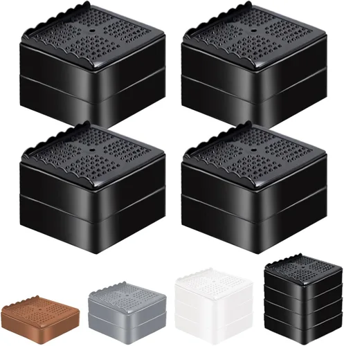Elevadores de Muebles Resistentes Elevadores de Cama Ajustables Bloques de Elevación 4, 3, 2 pulgadas para Sofá, Sillón, Mesa, Escritorio, Patas de
