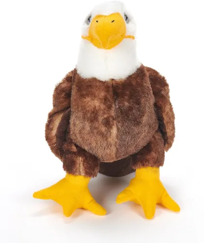 Miniatura 2 de The Petting Zoo Peluche de águila calva, regalos para niños, animales salvajes del zoológico Onez, juguete de peluche de águila calva de 12 pulgadas