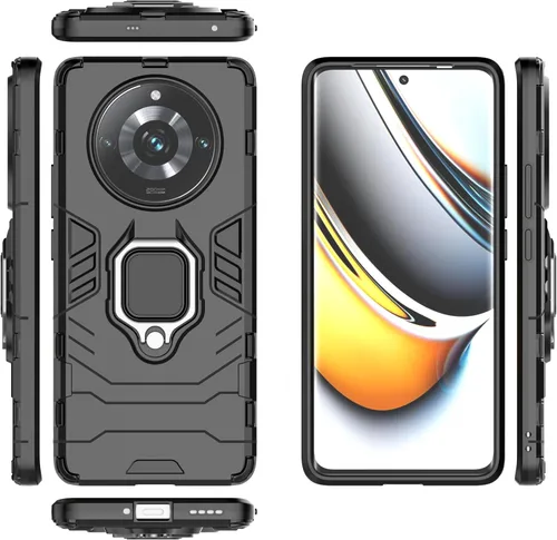 Miniatura 15 de Compatible con Xiaomi Redmi 12 4G 23053RN02A y Note 12R 5G 23076RA4BC Funda de caja, soporte Shell negro