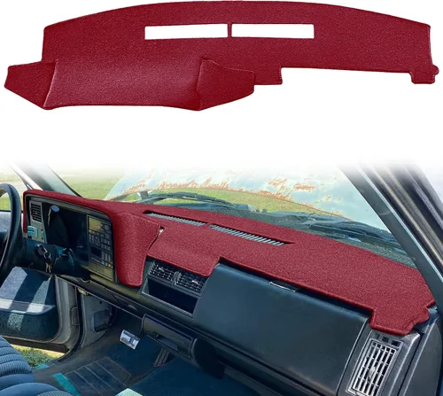 Yiz Alfombra de Cubierta para Tablero de Chevy Chevrolet Silverado/GMC Sierra C1500 C2500 C3500 K1500 K2500 K3500 Camioneta Pickup 1988-1994, 88-94