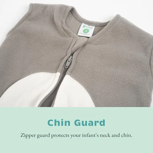 Miniatura 4 de Cuddle Club Saco de dormir de forro polar para bebé, manta para bebé, saco de dormir y sombrero para recién nacido