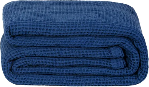 Manta de algodón orgánico para sofá, 100% algodón orgánico, decorativa, ligera para sofá o cama, manta pequeña tejida moderna para playa, picnic (50