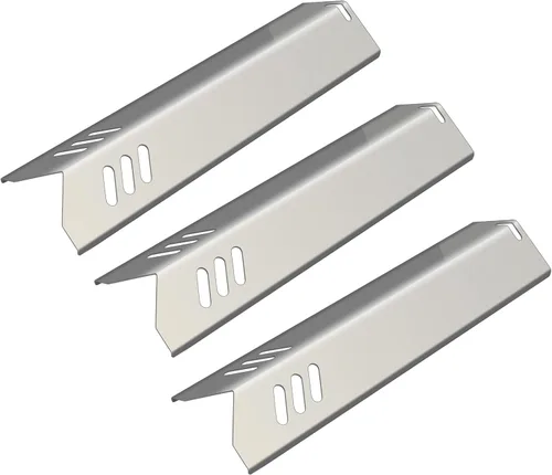 Miniatura 5 de Paquete de 3 placas de calor de 14 3/16 pulgadas y quemador de parrilla de 15 5/8 pulgadas de repuesto para parrilla Uniflame GBC1030W, GBC1030WRS