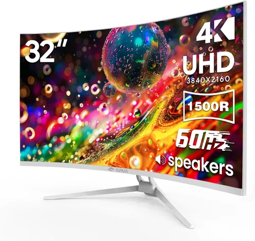 Miniatura 11 de CRUA - Monitor curvo para juegos de 49 pulgadas DQHD (5120 * 1440), 144Hz/165Hz, 1500R, 32:9, AMD FreeSync, 120% sRGB, monitor de pantalla ultra