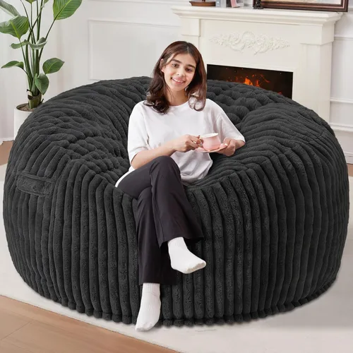 Miniatura 46 de Homguava Puf de 3 pies, puf grande de 3 pies, puf grande de 3 pies, puf grande para adultos con relleno de espuma viscoelástica, cómodos puf suave