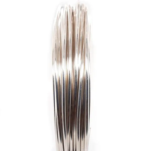 Miniatura 7 de CRAFT WIRE Calibre 18, alambre de plata de ley 925 (redondo), mitad duro, fabricado en Estados Unidos, 5 pies