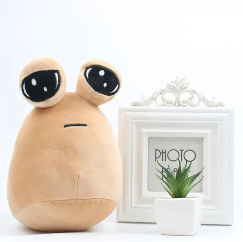 Miniatura 2 de BULINGNA Lindo peluche de Pou de dibujos animados, juguete de peluche de Alien Pou, regalo de cumpleaños para niños y adultos