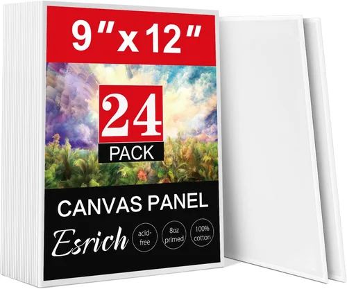 Miniatura 11 de ESRICH Tableros de lienzo para pintar de 8 x 10 pulgadas, paquete de 56 lienzos a granel de 8 x 10 pulgadas para pintar, paneles de lona de algodón