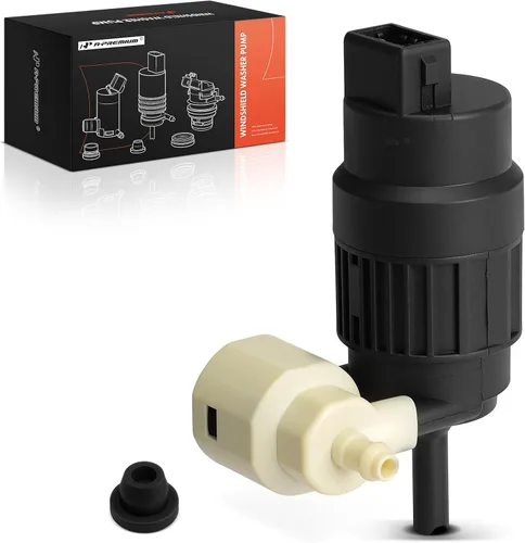A-Premium Bomba de limpiaparabrisas compatible con Chevrolet Equinox y Volkswagen Passat, Golf, GTI, e-Golf, EuroVan y Jeep Renegade y Fiat 500,