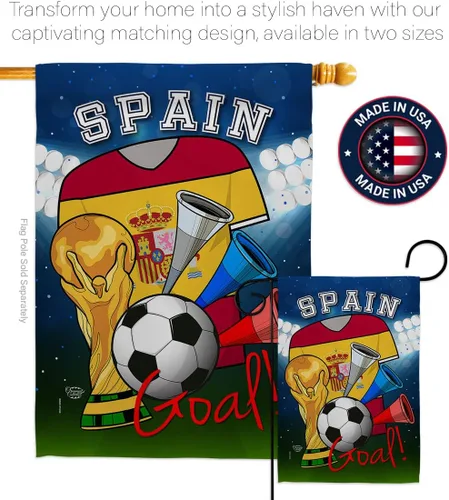 Miniatura 4 de Banderas de la Copa del Mundo de España para decoración del hogar, pancartas para decoración del hogar, decoración de patio, césped, porche