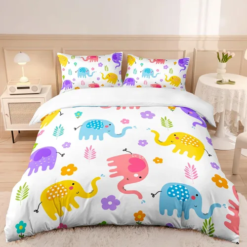 Miniatura 18 de AILONEN Hobby Cat Twin Duvet Cover Set 3 Piece, Blue Sports Art Bedding Pack, Cupcake Ball Microfiber Shell, 2 Pillowcases
