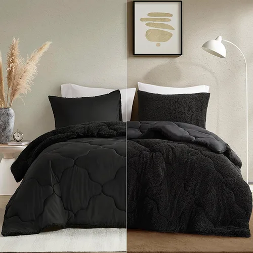 Miniatura 16 de Comfort Spaces Vixie Juego de Edredón Reversible - Cubierta Acolchada Geométrica Casual de Moda, Ropa de Cama Acogedora Alternativa de Plumón