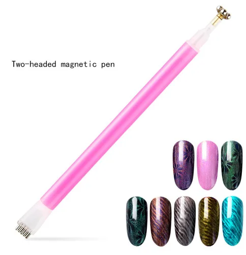Miniatura 5 de 3D Nail Art Cat Eye Gel Magnet Stick Manicura Magnética Pen Herramientas 5 Unids
