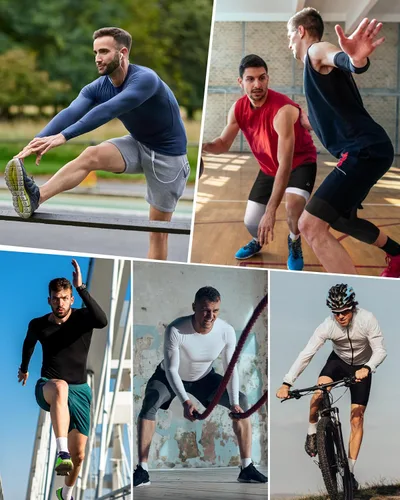 Miniatura 6 de Roadbox Camisa de compresión para hombre, de manga larga, secado fresco, para entrenamiento, correr, atletismo, fútbol, gimnasio, capa base, UPF 50+