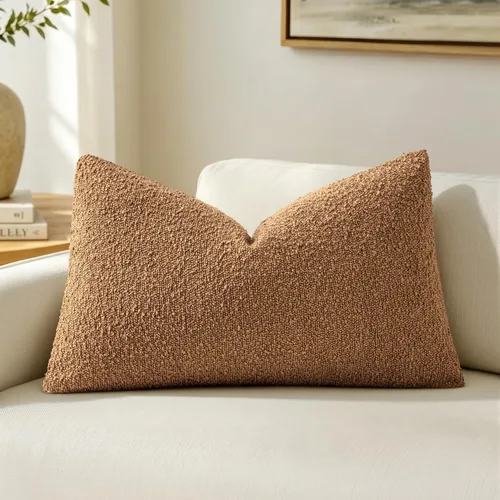 Miniatura 9 de MIULEE Funda de almohada texturizada con diseño de boucle, color azul aguamarina, funda de almohada lumbar sólida, decorativa de primavera, suave