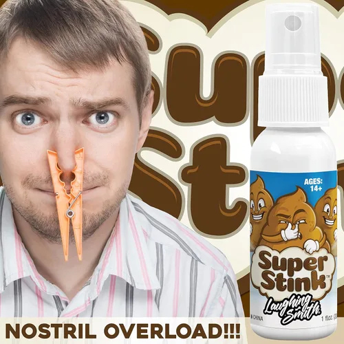 Miniatura 5 de SUPER STINK (1.01 onzas líquidas) - Spray para pedos - Hedor extra potente 'increíblemente fuerte' - Cosas de broma con olor a caca falsa - Huele a
