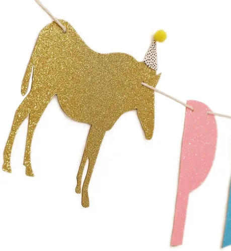 Miniatura 6 de WAOUH Cartel de cumpleaños de animales para fiestas, decoración de fiesta de zoológico y circo para baby showers, accesorios de fotos brillantes
