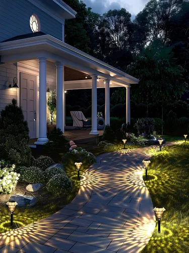 Miniatura 3 de SOLPEX - Luces solares para caminos de jardín, decoración de luces solares para jardín, iluminación impermeable de paisaje alimentada por energía