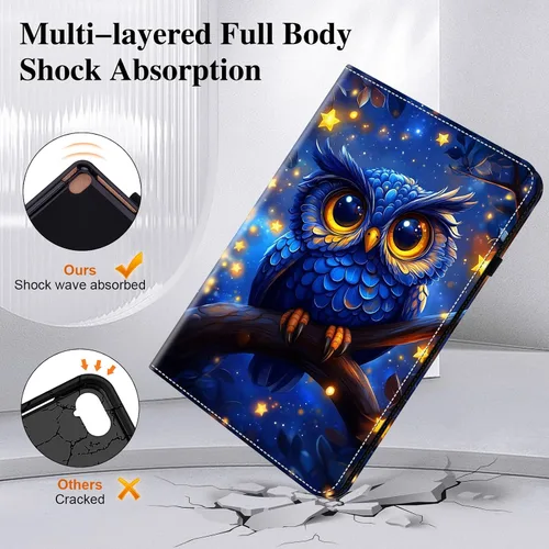 Miniatura 6 de Funda para Samsung Galaxy Tab S5e 10.5 2019 Modelo SM-T720/T725/T727 Tablet con Soporte para Lápiz, Cubierta de Diseño de Billetera con Soporte