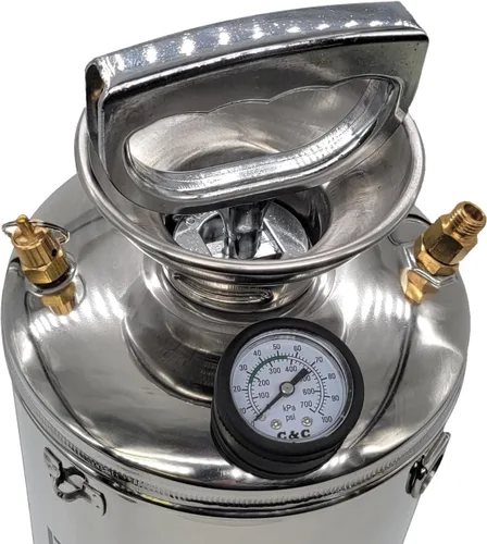 Miniatura 4 de Armor - Pulverizador de bomba de acero inoxidable de 2 galones para selladores, recubrimientos y limpiadores a base de agua, a base de disolvente