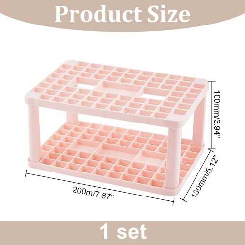 Miniatura 2 de AHandMaker Organizador de pinceles de pintura, soporte de plástico de 71 agujeros para brochas de maquillaje, artistas y cosméticos, herramientas