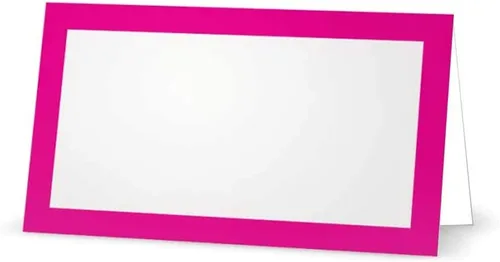 Fucsia Hot Pink Place Cards - Artículos de papelería para eventos de fiesta (10)