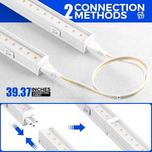 Miniatura 6 de Barrina Luz de cultivo para plantas de interior, luz solar de espectro completo, lámpara de crecimiento de 1 pie, bombillas LED de crecimiento, tira