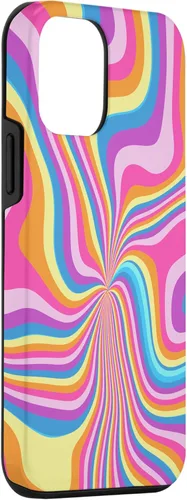 Miniatura 3 de iPhone 12 mini Groovy Liquid Swirl Retro 70's 80's Trippy Psychedelic Phone Case