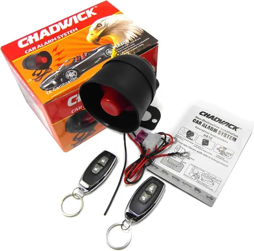 Miniatura 14 de Alarma de sirena de bocina de automóvil, sistema de protección de seguridad universal para automóvil con 2 controles remotos, sensibilidad de 7