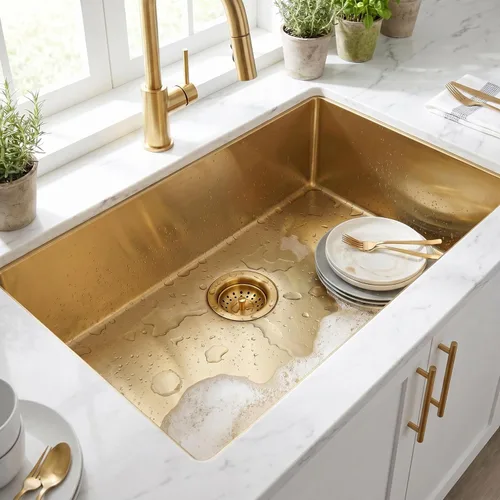Miniatura 6 de LQS Ensamblaje de drenaje para fregadero de cocina, colador de cesta de drenaje de acero inoxidable 304 con cesta coladora de fregadero extraíble
