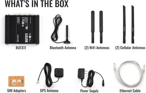 Miniatura 5 de Teltonika RUTX11 Industrial 4G LTE Router - Dual SIM, Gigabit Ethernet, Dual-Band WiFi, VPN & RMS Support (RUTX11100400)