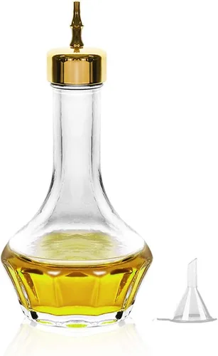 Miniatura 10 de Bitters Bottle - Botella de vidrio de 1.7 fl oz con tapa de acero inoxidable, herramienta de barra profesional para hacer cócteles (plateado)