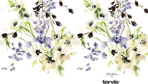 Miniatura 2 de Tervis Kelly Ventura Floral Vista Collection - Vaso aislado de doble pared hecho en Estados Unidos mantiene las bebidas frías y calientes, 16 onzas