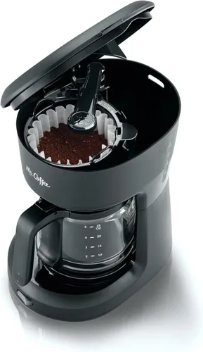 Miniatura 7 de Mr. Coffee® Mini cafetera con interruptor de infusión de 5 tazas, color negro