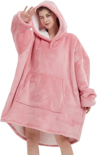Miniatura 9 de NAFLEAP Manta con capucha para mujer, manta vestible para adultos, de gran tamaño, forro polar, sherpa, sudadera de Navidad, regalo para mujeres